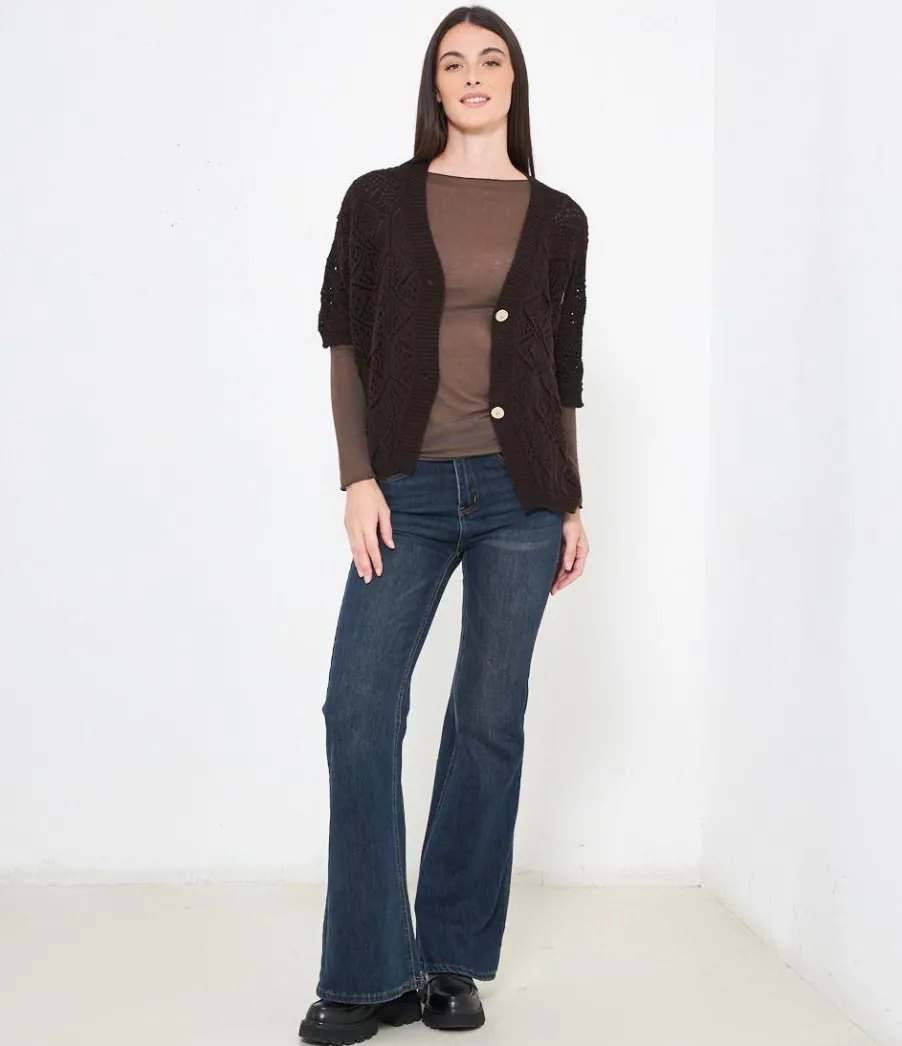 Zuiki Cardigan traforato Best