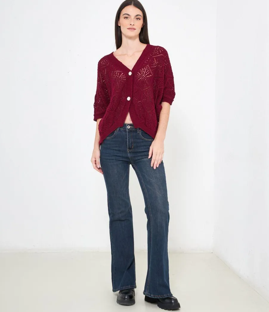 Zuiki Cardigan traforato Best