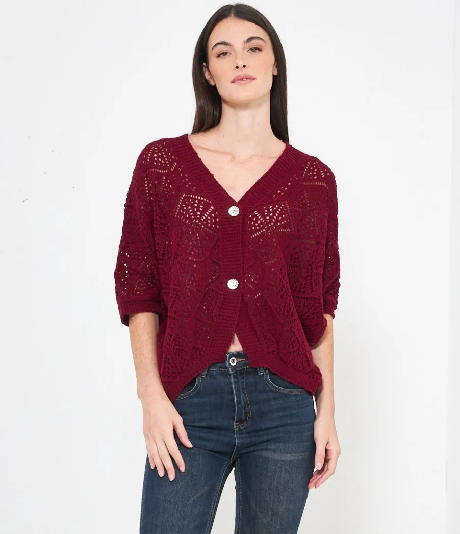 Zuiki Cardigan traforato Best