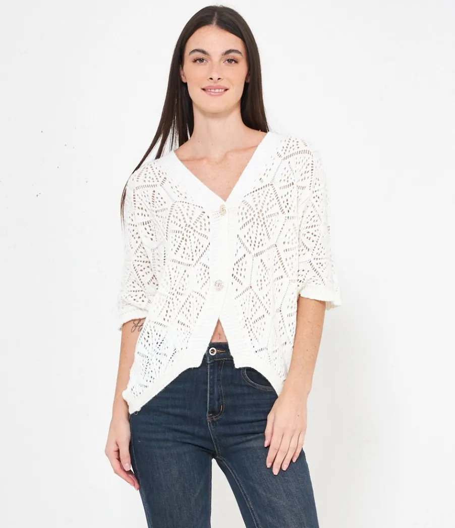 Zuiki Cardigan traforato Best
