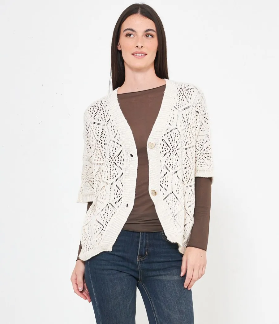 Zuiki Cardigan traforato Best
