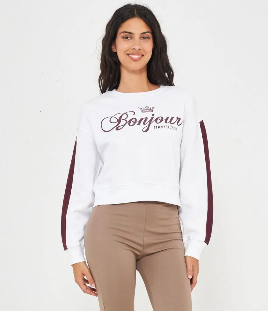 Zuiki Felpa 'Bonjour' Panna Discount