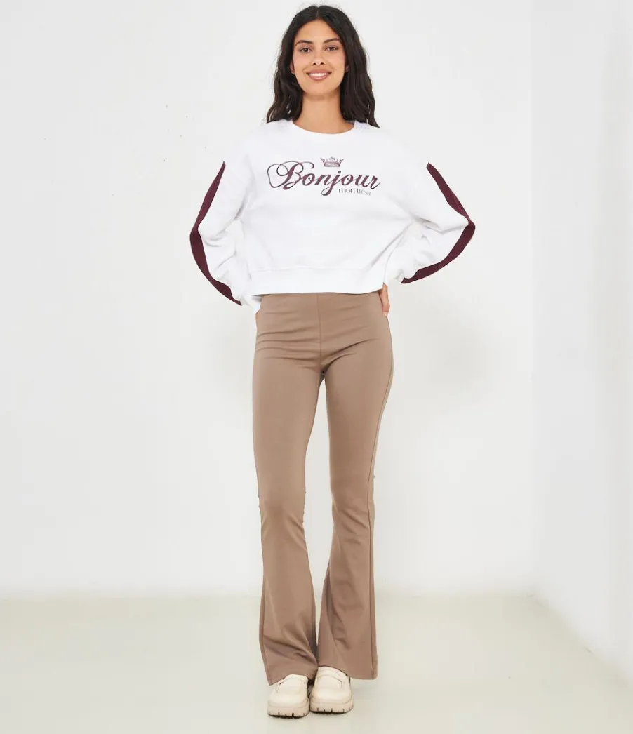 Zuiki Felpa 'Bonjour' Panna Discount