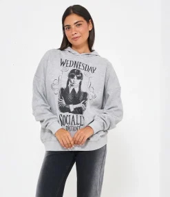 Zuiki Felpa 'Wednesday' con cappuccio G/melange Outlet