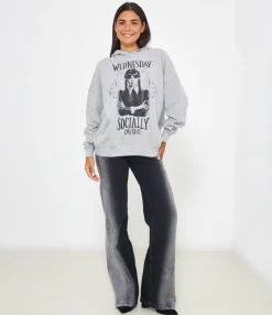 Zuiki Felpa 'Wednesday' con cappuccio G/melange Outlet