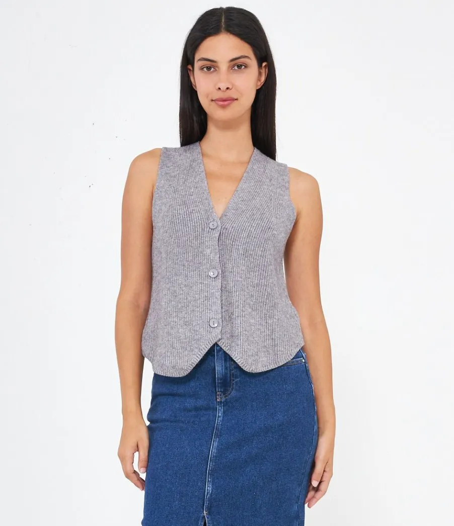 Zuiki Gilet a costine New