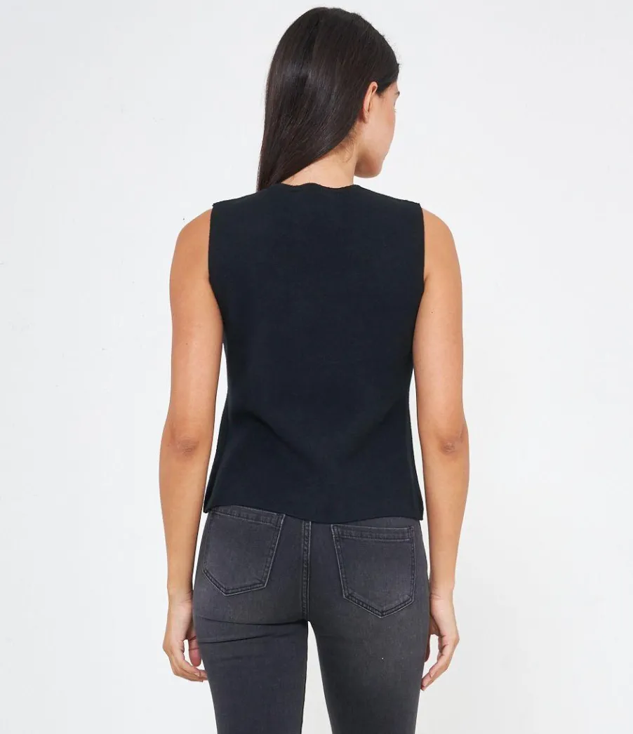 Zuiki Gilet bottoni gioiello Best