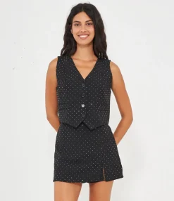 Zuiki Gilet con strass