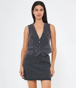 Zuiki Gilet in denim