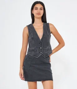 Zuiki Gilet in denim