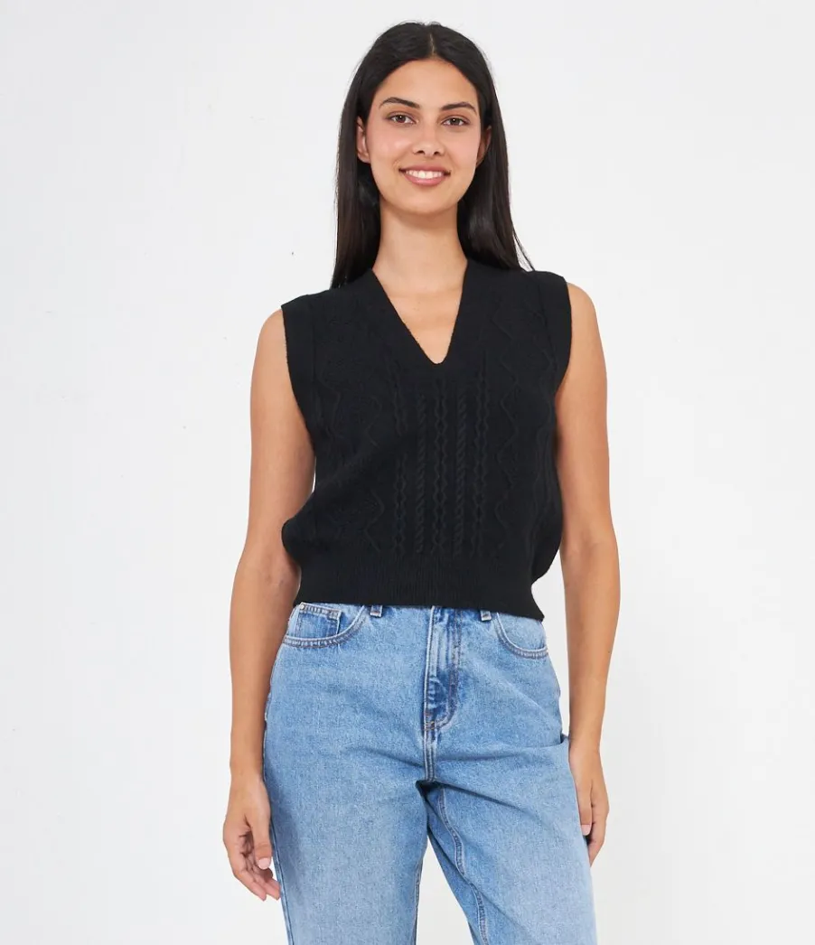 Zuiki Gilet lavorato Discount