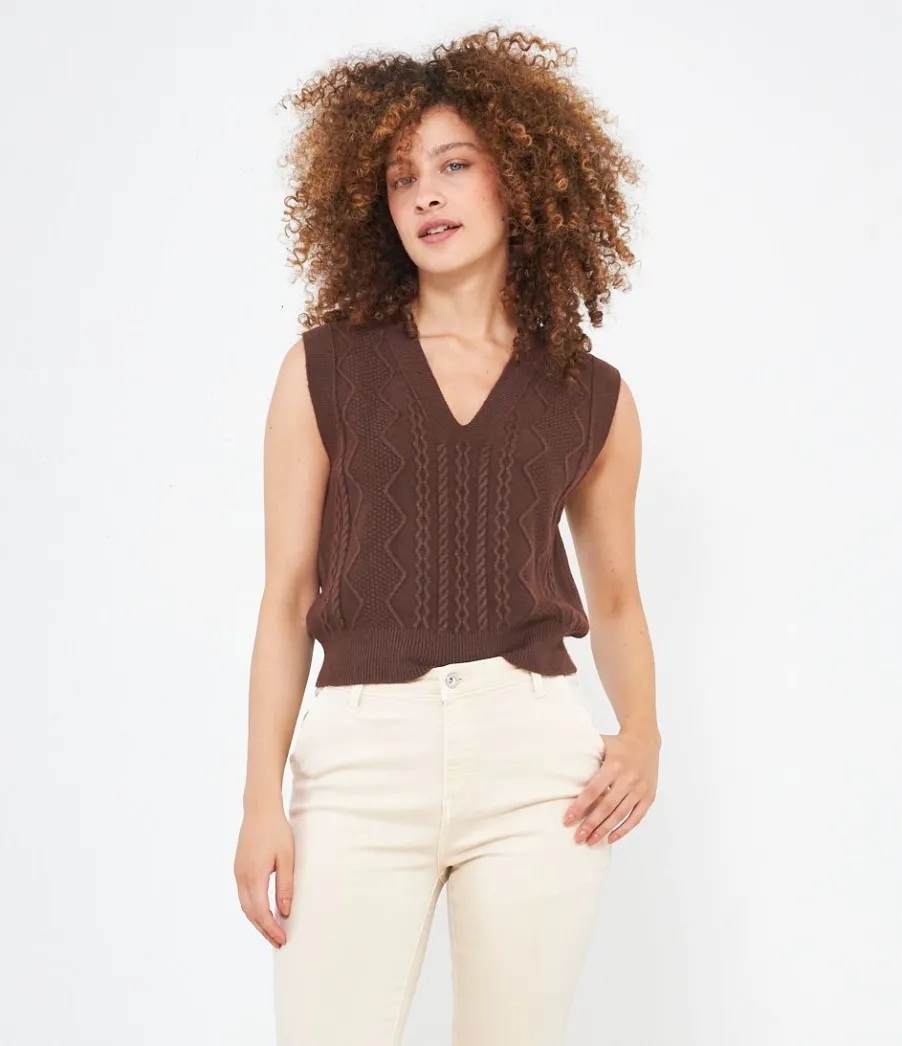 Zuiki Gilet lavorato Discount