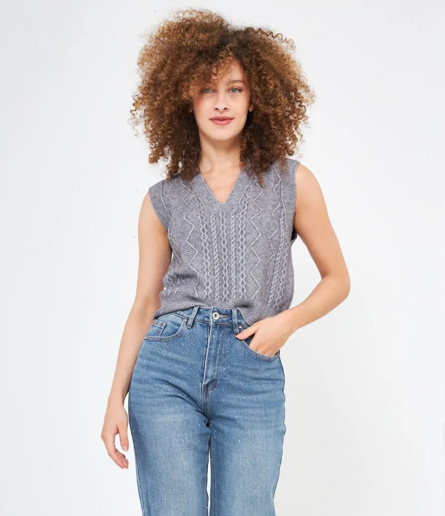 Zuiki Gilet lavorato Discount