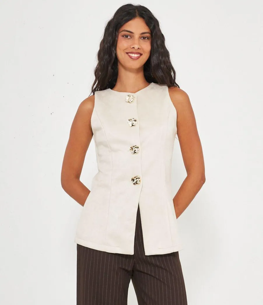 Zuiki Gilet quattro bottoni Hot