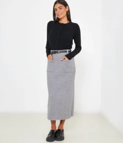 Zuiki Gonna midi in maglia Discount