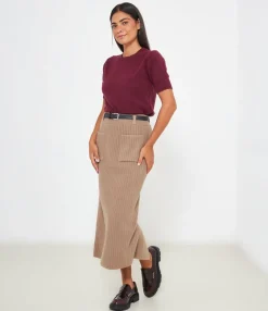 Zuiki Gonna midi in maglia Discount