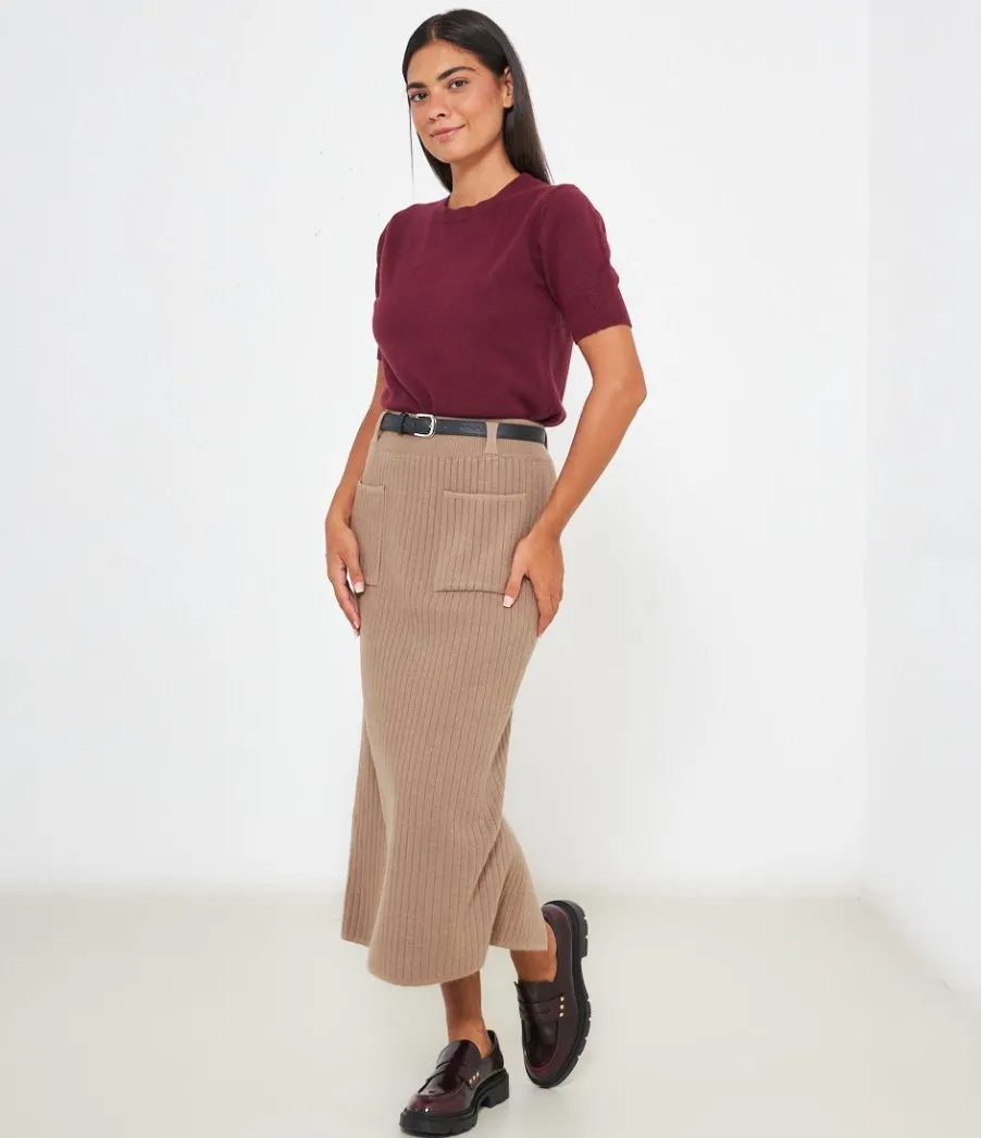 Zuiki Gonna midi in maglia Discount