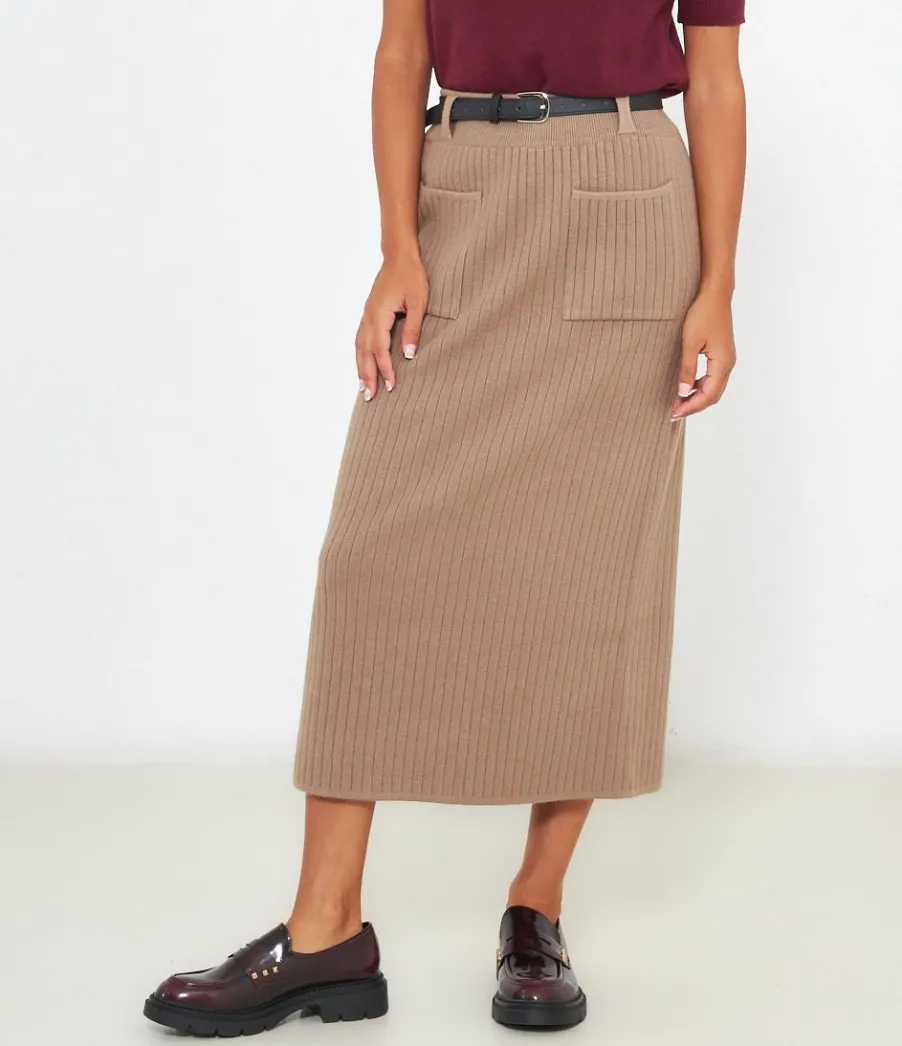 Zuiki Gonna midi in maglia Discount