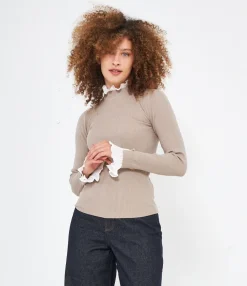 Zuiki Maglia con camicia plissè Discount