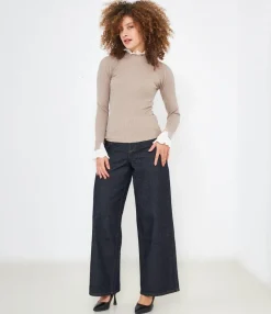 Zuiki Maglia con camicia plissè Discount