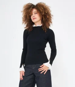 Zuiki Maglia con camicia plissè Discount