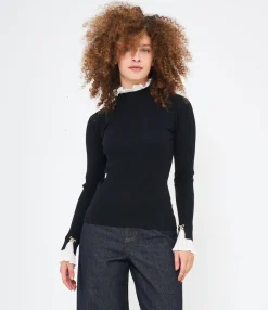 Zuiki Maglia con camicia plissè Discount