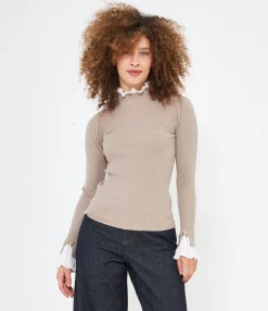 Zuiki Maglia con camicia plissè Discount