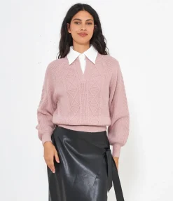 Zuiki Maglia con collo camicia