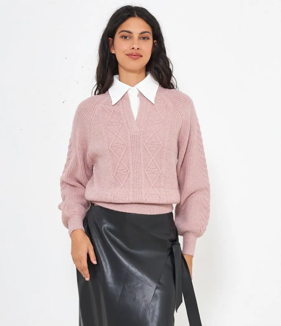 Zuiki Maglia con collo camicia