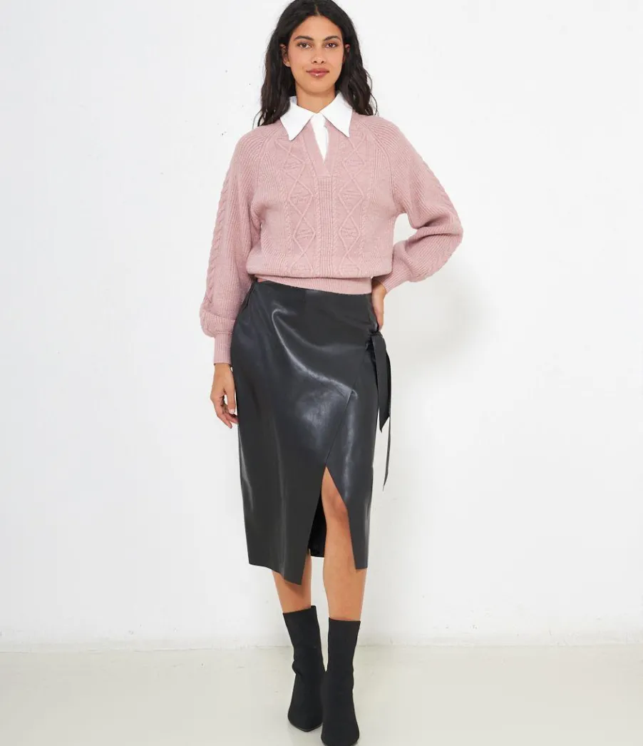 Zuiki Maglia con collo camicia