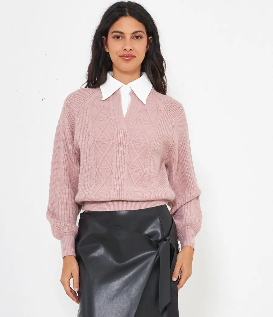 Zuiki Maglia con collo camicia
