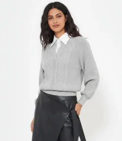 Zuiki Maglia con collo camicia