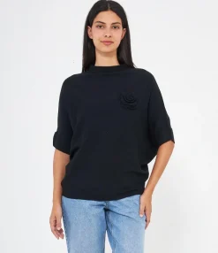 Zuiki Maglia con fiore ricamato Best