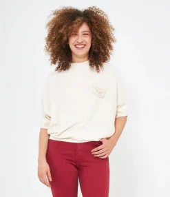 Zuiki Maglia con fiore ricamato Best