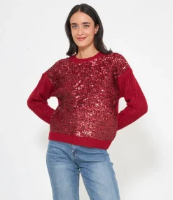 Zuiki Maglia con paillettes Discount