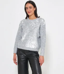 Zuiki Maglia con paillettes Discount