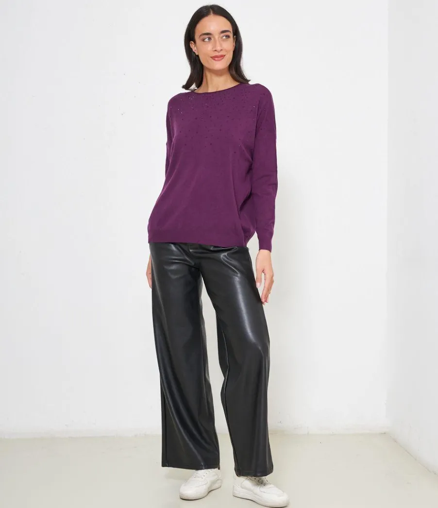 Zuiki Maglia con strass New