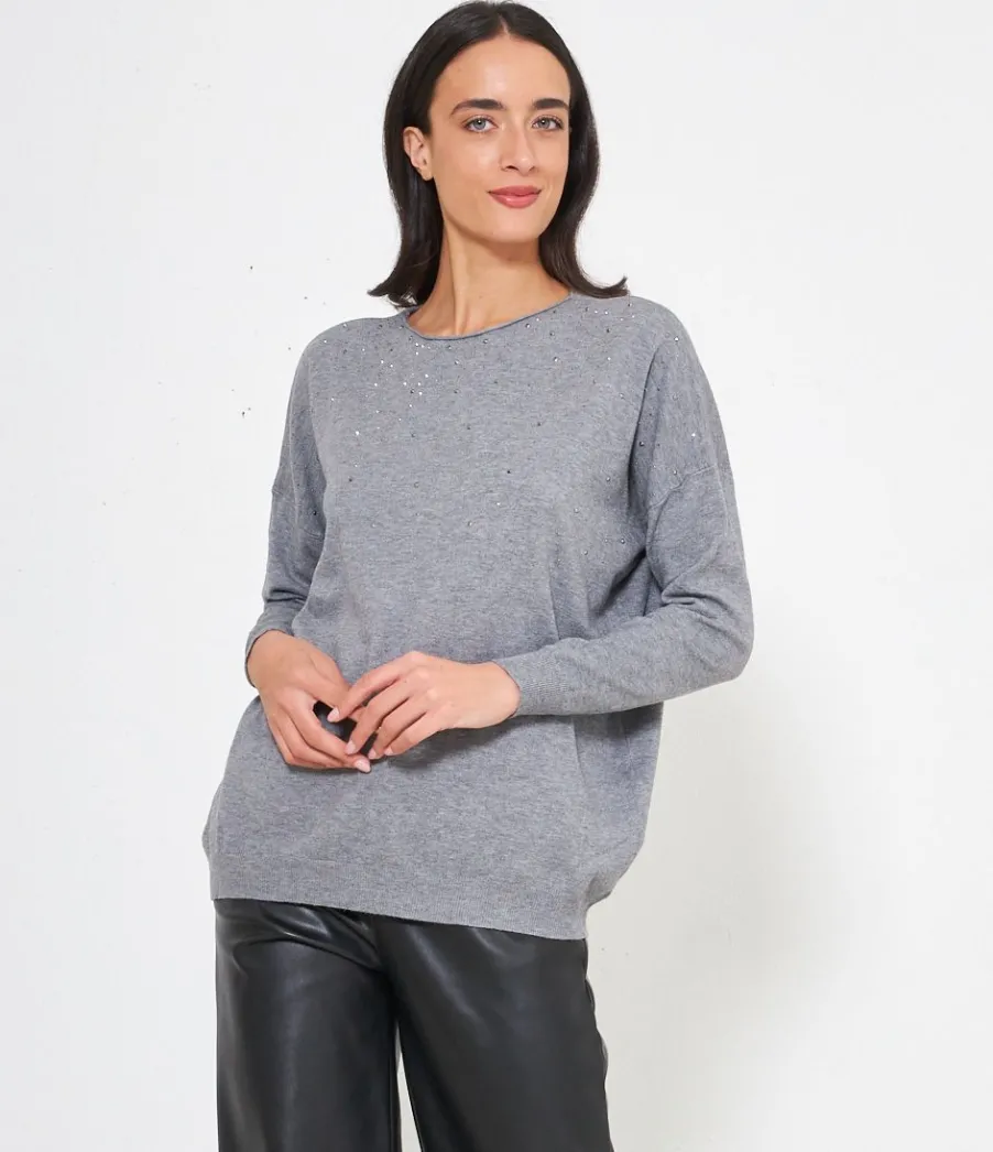 Zuiki Maglia con strass New