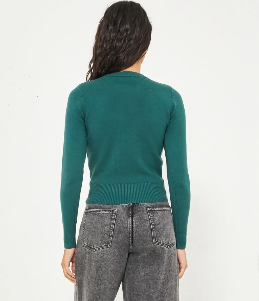 Zuiki Maglia dettagli strass Discount