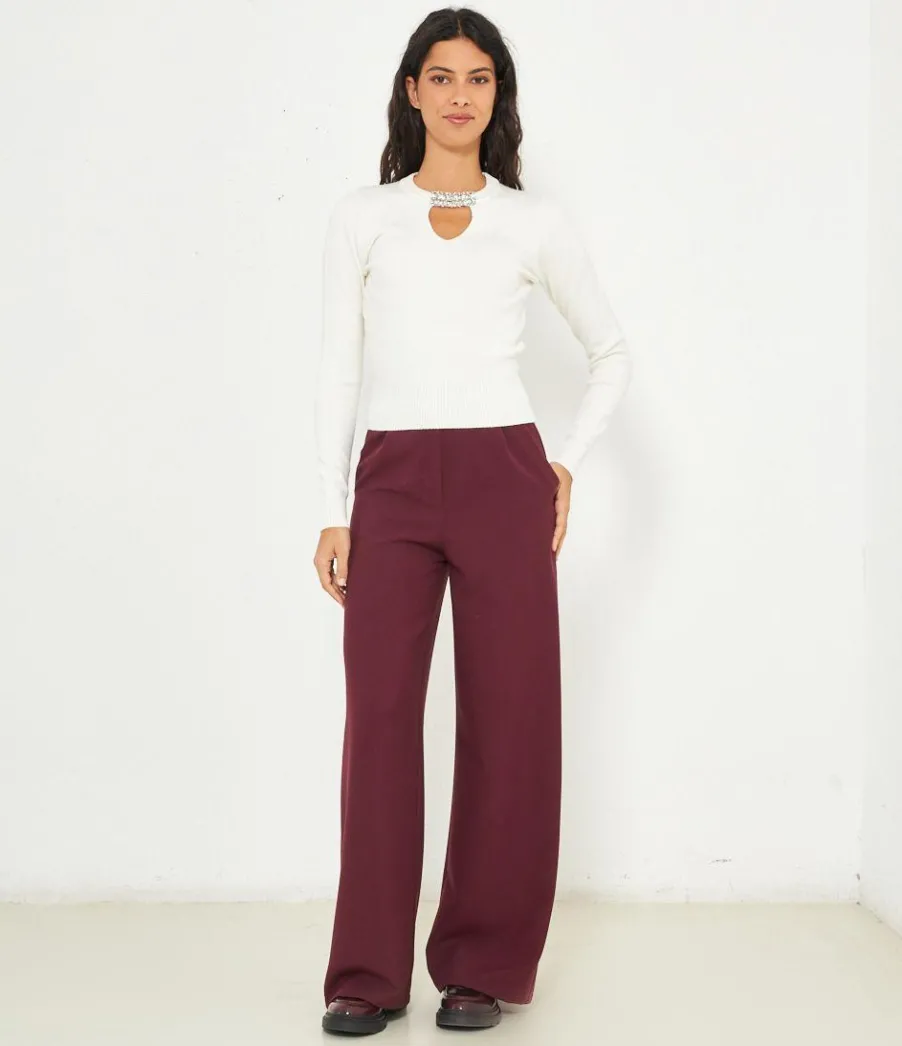 Zuiki Maglia dettagli strass Discount