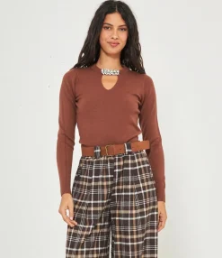Zuiki Maglia dettagli strass Discount