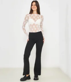 Zuiki Maglia in microrete ricamata Best