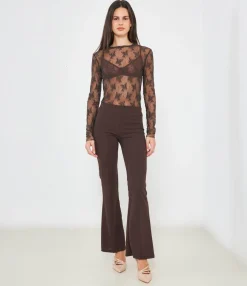 Zuiki Maglia in microrete ricamata Best