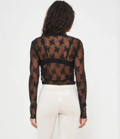 Zuiki Maglia in microrete ricamata Best
