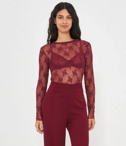 Zuiki Maglia in microrete ricamata Best