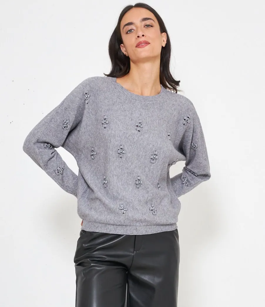 Zuiki Maglia over con ricami New