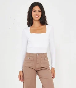 Zuiki Maglia scollo quadrato Best