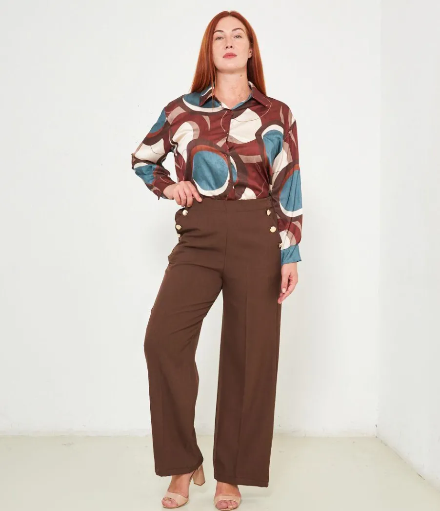 Zuiki Pantaloni con bottoni Hot