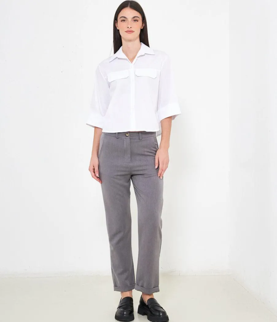 Zuiki Pantaloni con risvolti Outlet