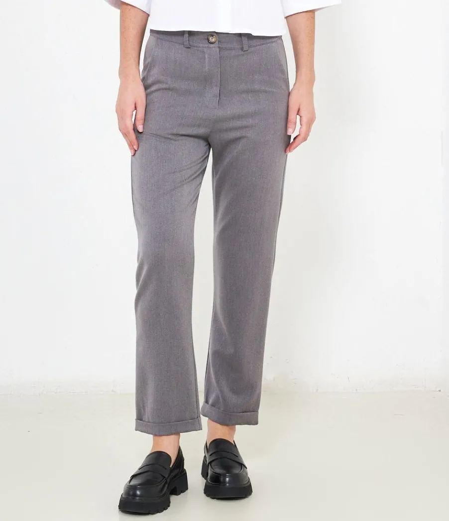 Zuiki Pantaloni con risvolti Outlet